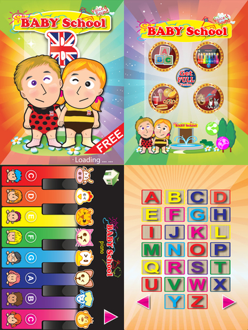 Baby School -Flash Card Voice Sound Card Piano Words Free for iPad