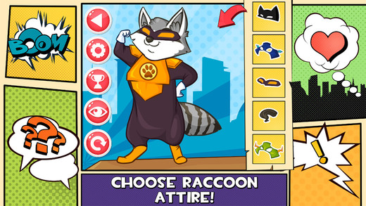 【免費遊戲App】Raccoon Superhero Salon-APP點子