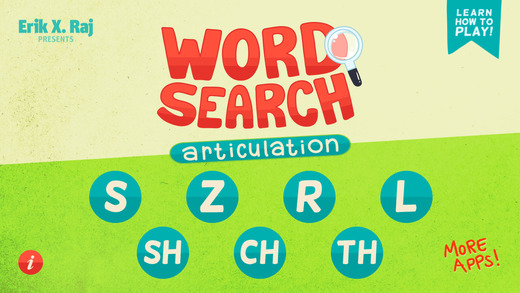 Word Search Articulation for Speech Therapy