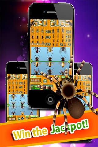 Bad Bugs Pro - Hit the Jackpot with Bug-s & Insect-s Slots Machine! screenshot 3
