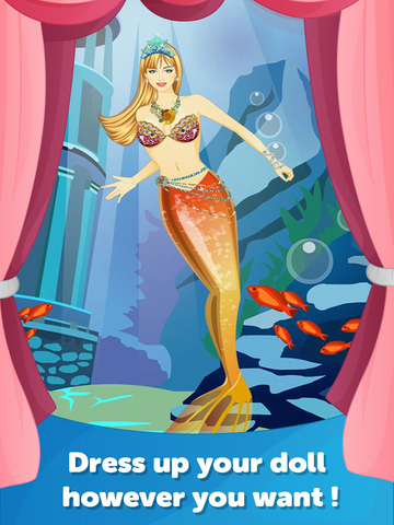 【免費遊戲App】Mermaid Dress Up-Fun Doll Makeover Game-APP點子