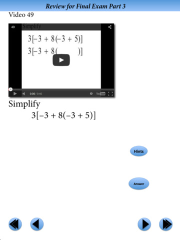 Introductory Algebra Final Exam Review Part 3 screenshot 3