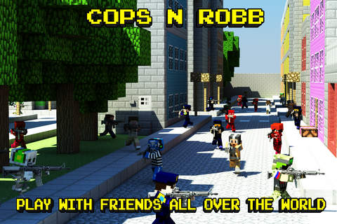 Cops N Robbers™ (Original) 3D - Mine Mini Block Survival & Worldwide Multiplayer Game with skins exporter for minecraft screenshot 3