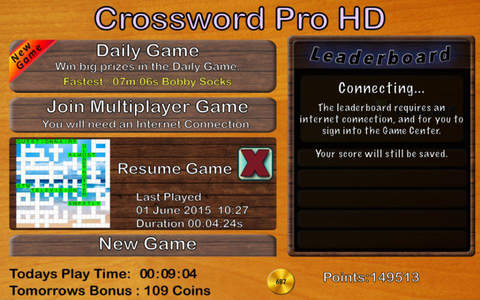 Crossword Professional HD screenshot 2