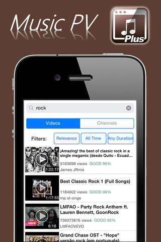 Music PV Plus - Video player for YouTube. Play repeat or shuffle and background. screenshot 2