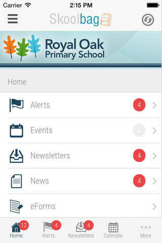 Royal Oak School - Skoolbag screenshot 2
