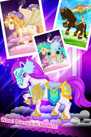 Flying Pony-Rainbow Dress,Game for Girls screenshot 4