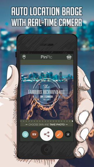 【免費攝影App】PinPic - Exclusive Location Badge on Photo-APP點子