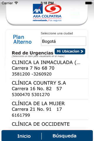 Directorio Médico AXA Colpatria screenshot 4