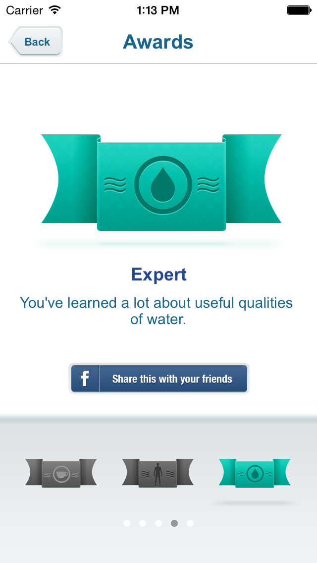 Screenshots of Waterbalance for iPhone