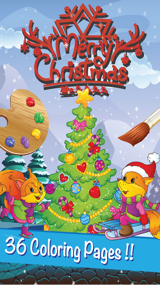 免費下載遊戲APP|Christmas Coloring Page : Santa with Animal Pet Collection Theme Cute Pretty for Kids app開箱文|APP開箱王