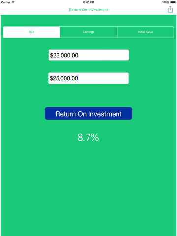 【免費財經App】Return On Investment Calculator-APP點子