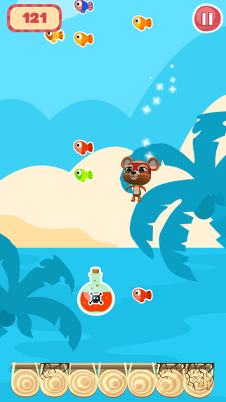 【免費遊戲App】Teddy Bear Jump - Infinite Hunt on Fish Island - Survival Tilt & Run Game-APP點子