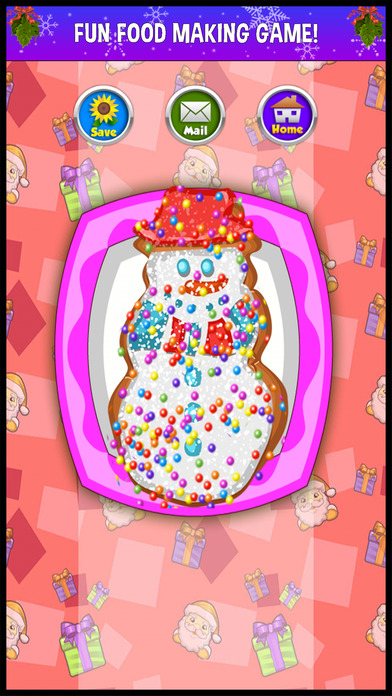 Screenshots of A Christmas Food Fever Cooking Maker - make xmas cake & cookie dessert in a kid making game! for iPhone