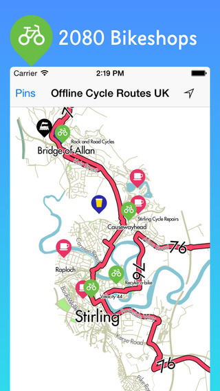 【免費健康App】Offline National Cycle Routes UK - Offline Maps of Britain's Cycling Path Network for Bike Rides in England, Scotland, Wales and NI-APP點子