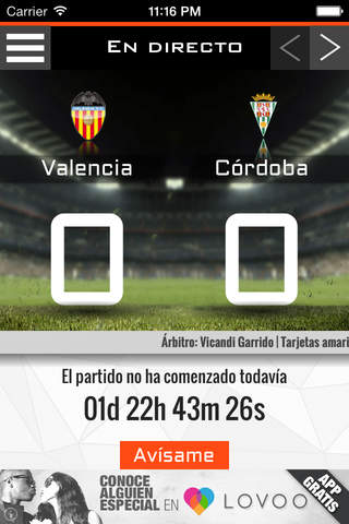 FutbolApp - Valencia Edition screenshot 2