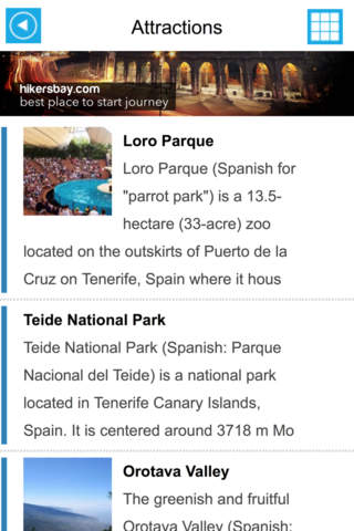Tenerife (Spain) Offline GPS Map & Travel Guide Free screenshot 3