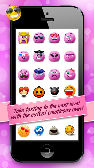 Emoticons Collection Emoji Smiley Faces with Cute Stickers for Text Messages Chatting and Email