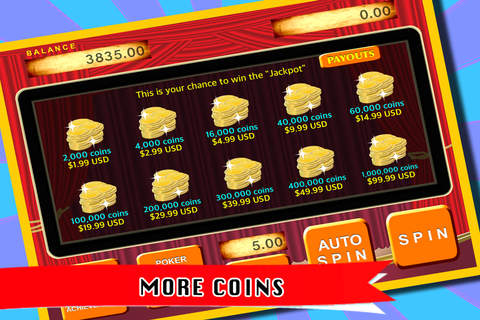 Lucky Wheel Slots - Casino Slots Machine & Bonus Poker Games PRO screenshot 3