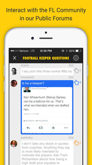 免費下載運動APP|Fantasy Life : Matthew Berry’s Fantasy Football Social Community app開箱文|APP開箱王
