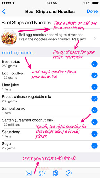 【免費生活App】Grocery List Generator - Create shopping lists and store all your recipes.-APP點子