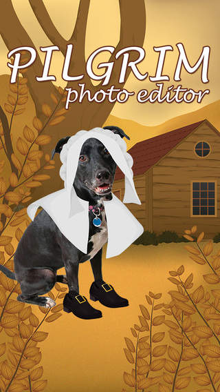 Pilgrim Character Dress Up Photo Editor for Thanksgiving Picture Shares