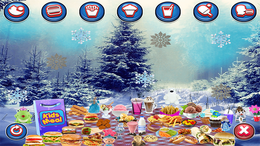 Kids Meal Maker Winter Ice Season - Frozen Food Game