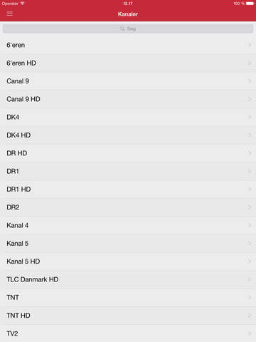 Gratis Dansk fjernsyn iPad-versionen Guide