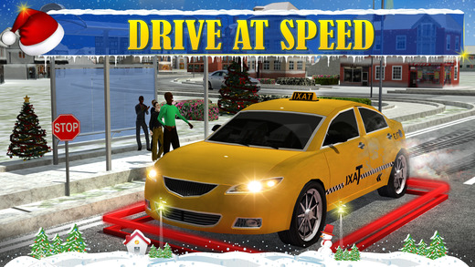 【免費遊戲App】Christmas Taxi Duty 3D-APP點子