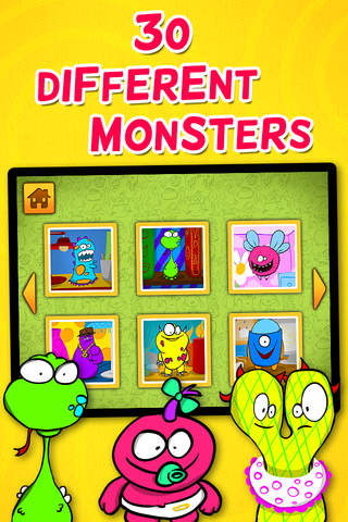 Kids & Play Friendly Monsters Puzzles for Toddlers and Preschoolers: Free screenshot 3