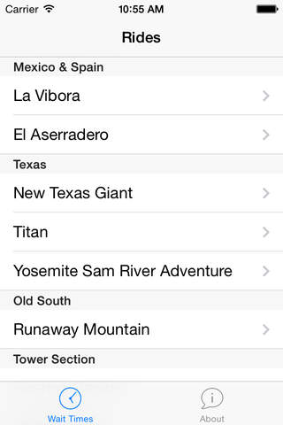 Wait Times for Six Flags Over Texas screenshot 4
