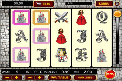 A New Medieval Kingdom Slots Machines Casino: Royal Rush Revolt of Epic Origins 2 HD screenshot 2
