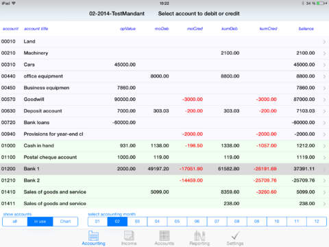 Proper accounting for iPad - intuitive universal