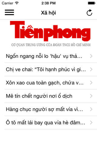 Tiền Phong News screenshot 3