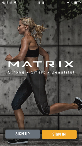 Matrix Fitness Workout Tracking