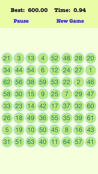A¹A 64 Numbers