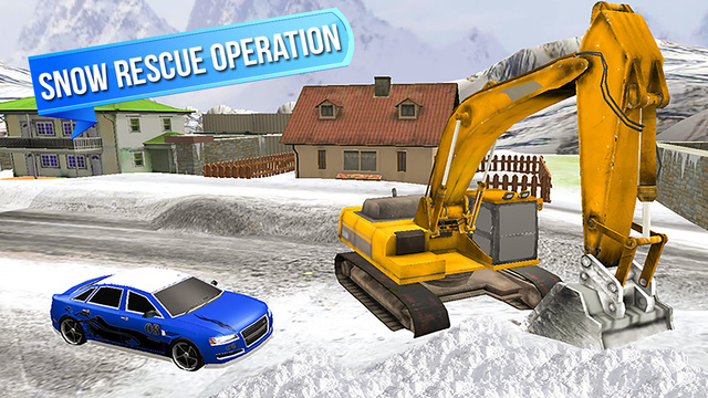 【免費遊戲App】Snow Rescue Excavator 3D - City Crane Driver Heavy Snow Plow Duty Simulation-APP點子