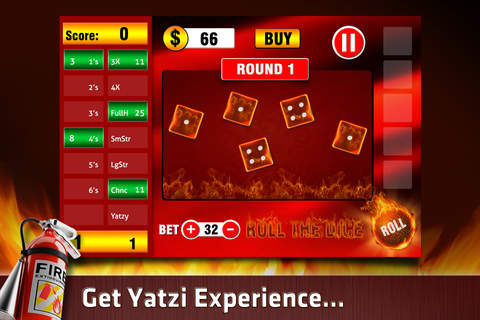 Yatzy on Fire - Free, Hot & New Yahtzy Dice Game screenshot 2