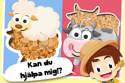 Toddler Tommy Farm Animals Cartoon - Barn and farm animal puzzles screenshot 2