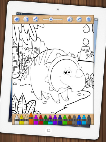 【免費攝影App】Dinosaurs to paint – magical coloring book - Premium-APP點子