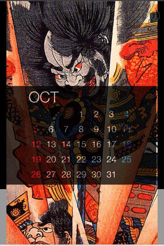 Yokai Wallpapers Calendar for Retina HD screenshot 3