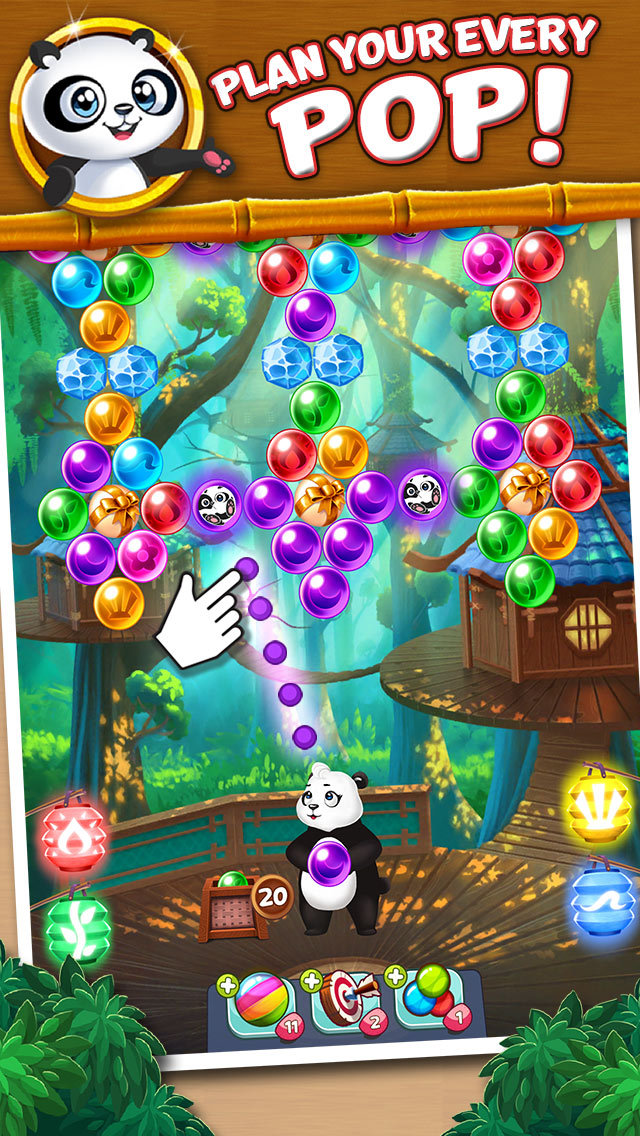 panda pop bubble shooter game