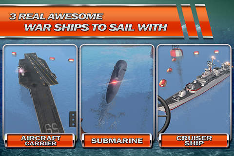 Nuclear Sub Parking Simulator 3D Modern Army Real Combat Boat Driving Game screenshot 2