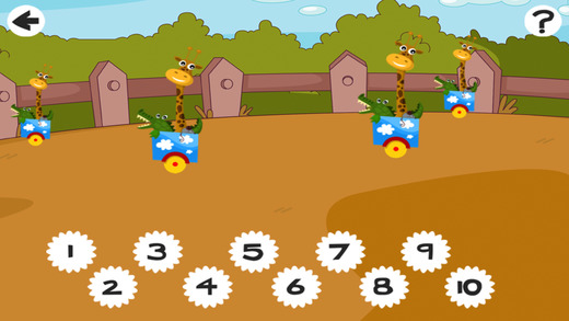 【免費遊戲App】All Aboard! Counting Game for Children: learn to count 1 - 10 with Train and Animals-APP點子