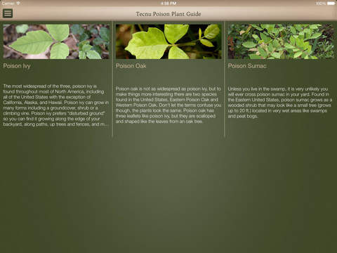 【免費書籍App】Tecnu Poison Ivy and Oak Guide-APP點子