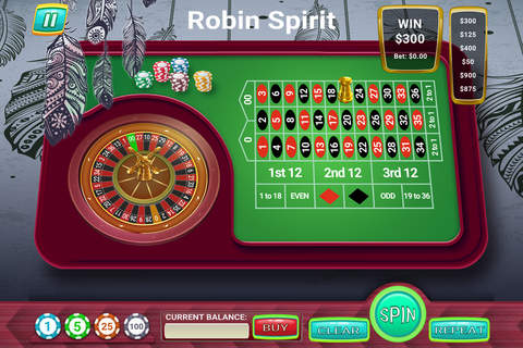 Robin Spirit Indian Roulette - PRO - Native American Nature Vegas Casino Game screenshot 2