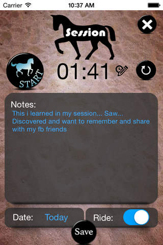 Horsemanship Log screenshot 2