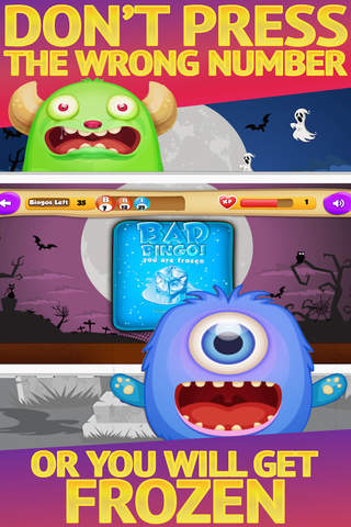 Bingo Monster Friend Bash - Lucky Multiball Card Game Madness‏ screenshot 3
