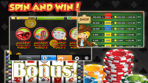 Jackpot Casino Vegas Party - Big Win Slots Machine Simulation