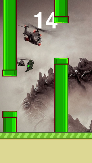 【免費遊戲App】Flappy Godzilla Pro-APP點子